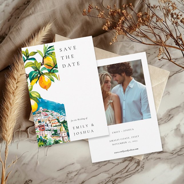Save The Date Mariage italien de la côte d'Amalfi (Créateur téléchargé)