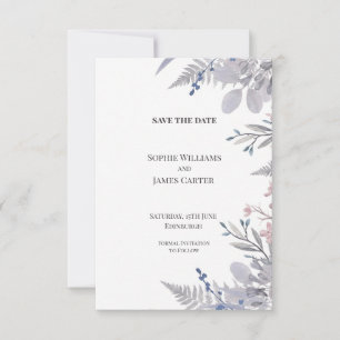 Save The Date Mariage Lune et Étoiles Célestes Enregistrez la Da