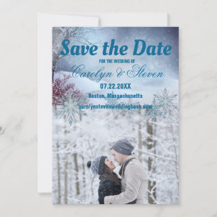 Save The Date Mariage Merveilleux Hiver