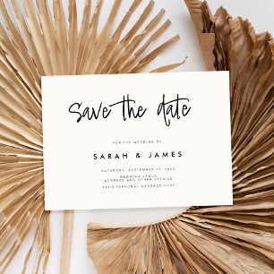 Save The Date Mariage minimaliste moderne Enregistrer la date In