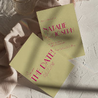 Mariage moderne coloré brillant Whimsical Retro