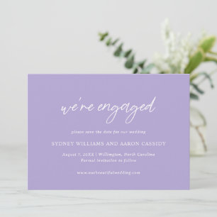 Save The Date Mariage Moderne de Sydney Lavender