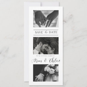 Save The Date Mariage moderne Enregistrer La Date Photo Collage