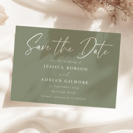 Save The Date Mariage moderne minimaliste de taille simple