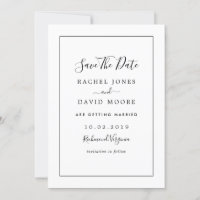 Mariage Moderne Noir Et Blanc