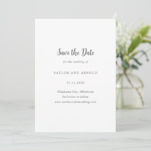 Save The Date Mariage moderne Saylor