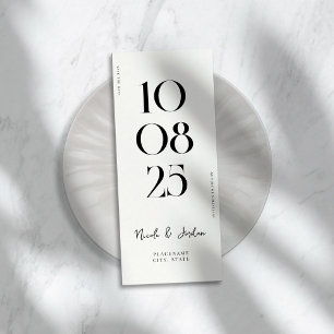 Save The Date Mariage moderne simple et chic