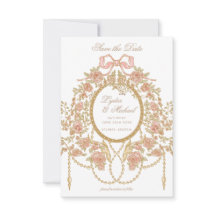 Mariage Monogramme Rose Rococo Français