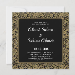 Save The Date Mariage musulman élégant Nikah