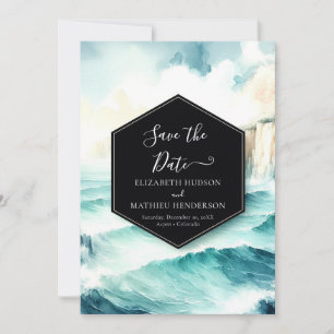 Save The Date Mariage nautique moderne Whimsical