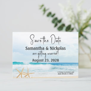 Save The Date Mariage Ocean Love Beach