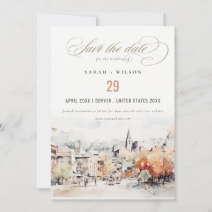 Save The Date Mariage Paysager Chic Greenville Caroline du Sud