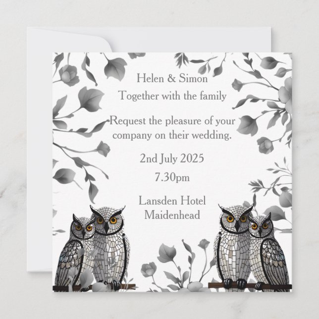 Save The Date Mariage Personnalisé  (Devant)