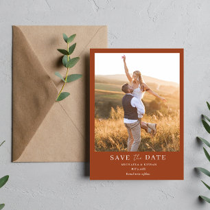 Save The Date Mariage photo Boho simple