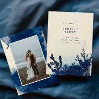 Mariage photo de la mer à l'encre bleue marine abs