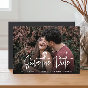 Save The Date Mariage photo de script manuscrit moderne