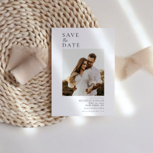 Save The Date Mariage photo de script minimal