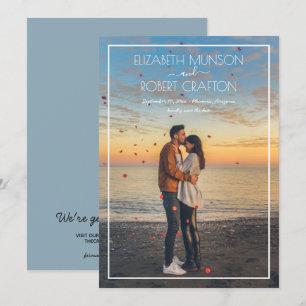 Save The Date Mariage photo décontracté Enregistrer la date