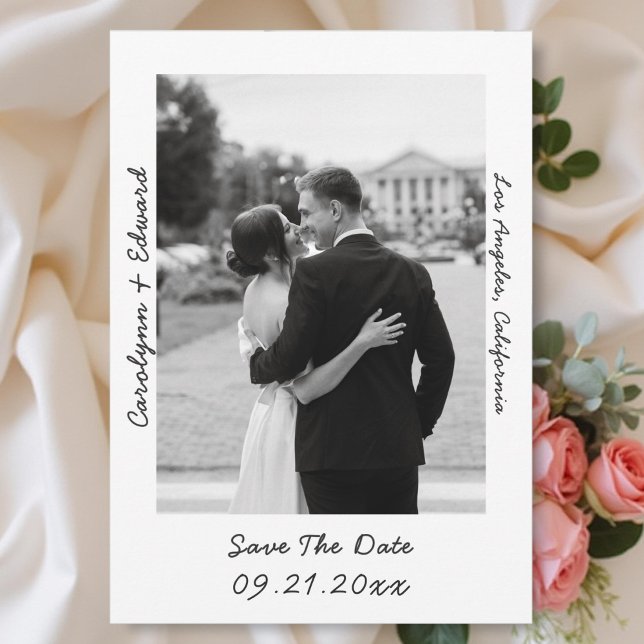 Save The Date Mariage photo manuscrit Enregistrer la date (Créateur téléchargé)