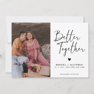 Save The Date Mariage photo minimaliste moderne
