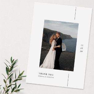 Save The Date Mariage photo minimaliste moderne Bohème