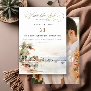 Save The Date Mariage photo Montego Bay Jamaïque Paysage