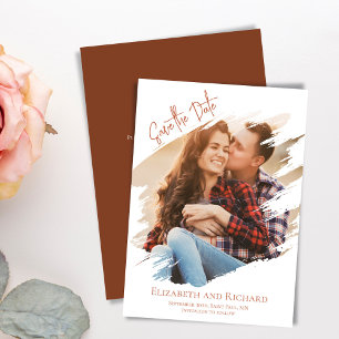 Save The Date Mariage photo simple Enregistrer la date