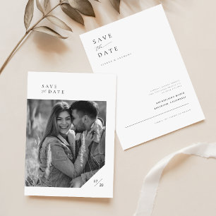 Save The Date Mariage photo simple et élégant