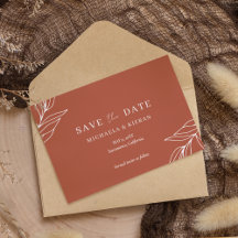 Mariage Photo Tropical Rust Moderne