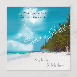 Save The Date Mariage plage Enregistrer la date