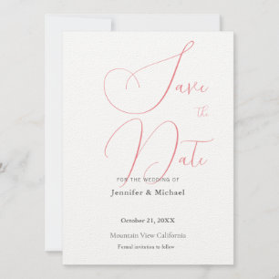 Save The Date Mariage Professionnel Minimaliste Moderne