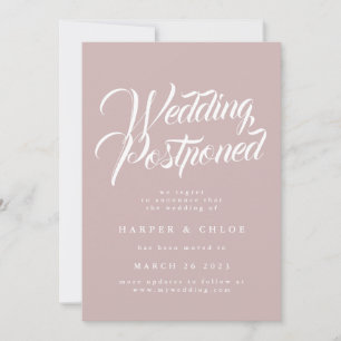 Save The Date Mariage Remplacé Modifier La Date