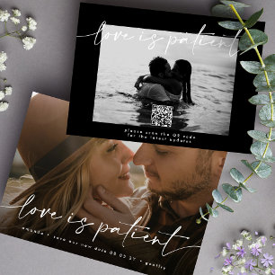 Save The Date Mariage reporté Modifier la date QR CODE Photo