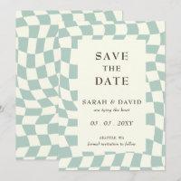 Mariage Retro Super Green Checkerboard