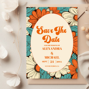 Save The Date Mariage rétro vintage