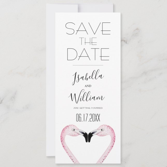 Save The Date Mariage romantique Palm Enregistrer la date Invita (Devant)