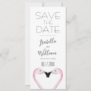 Save The Date Mariage romantique Palm Enregistrer la date Invita
