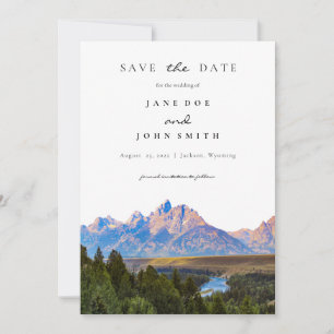 Save The Date Mariage Rustique Montagne Enregistrer La Date