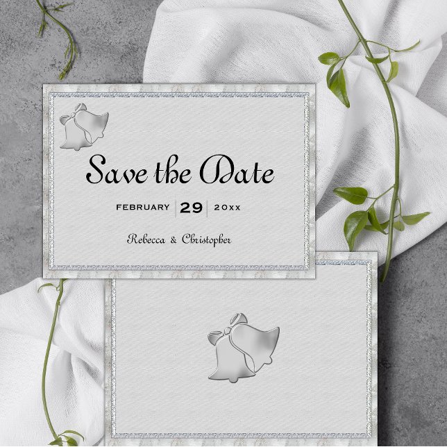 Save The Date Mariage Silver Elegance (Créateur téléchargé)
