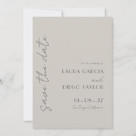 Save The Date Mariage simple élégant