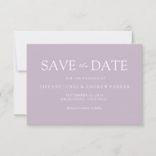 Save The Date Mariage simple moderne boueux boueux Sauvez la dat