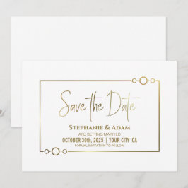 Save The Date Mariage simple moderne Enregistrer la date