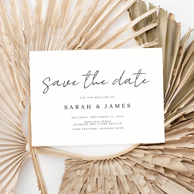 Save The Date Mariage simple moderne Enregistrer la date Invitat (Créateur téléchargé)