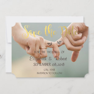 Save The Date Mariage sur la Plage, Tenir les Mains   Enregistre