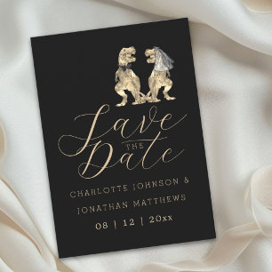 Save The Date Mariage sur le thème des dinosaures