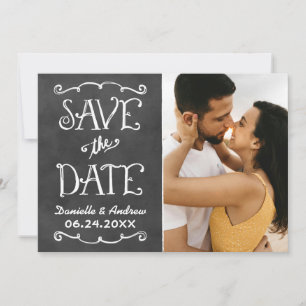 Save The Date Mariage Tableau Noir Panneau Partagé