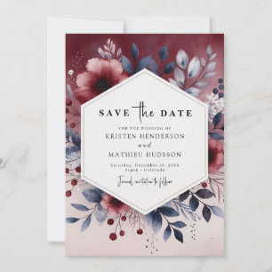 Save The Date Mariage tendance Bourgogne