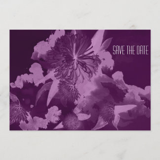 Save The Date Mariage violet orchidée Enregistrer la date Invita