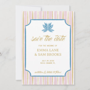 Save The Date Mariage White Lotus