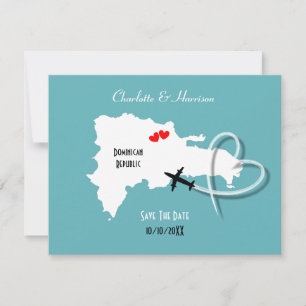 Save The Date Mariages République dominicaine Sauvegarder la dat